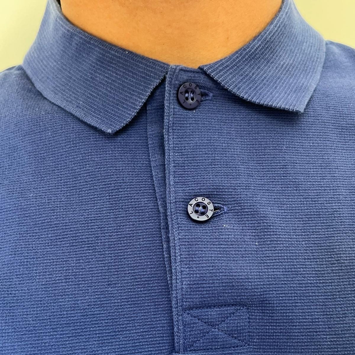 Polo Lacoste Uomo Taglia S - Tricolore Verde, Blu, Bianca.
