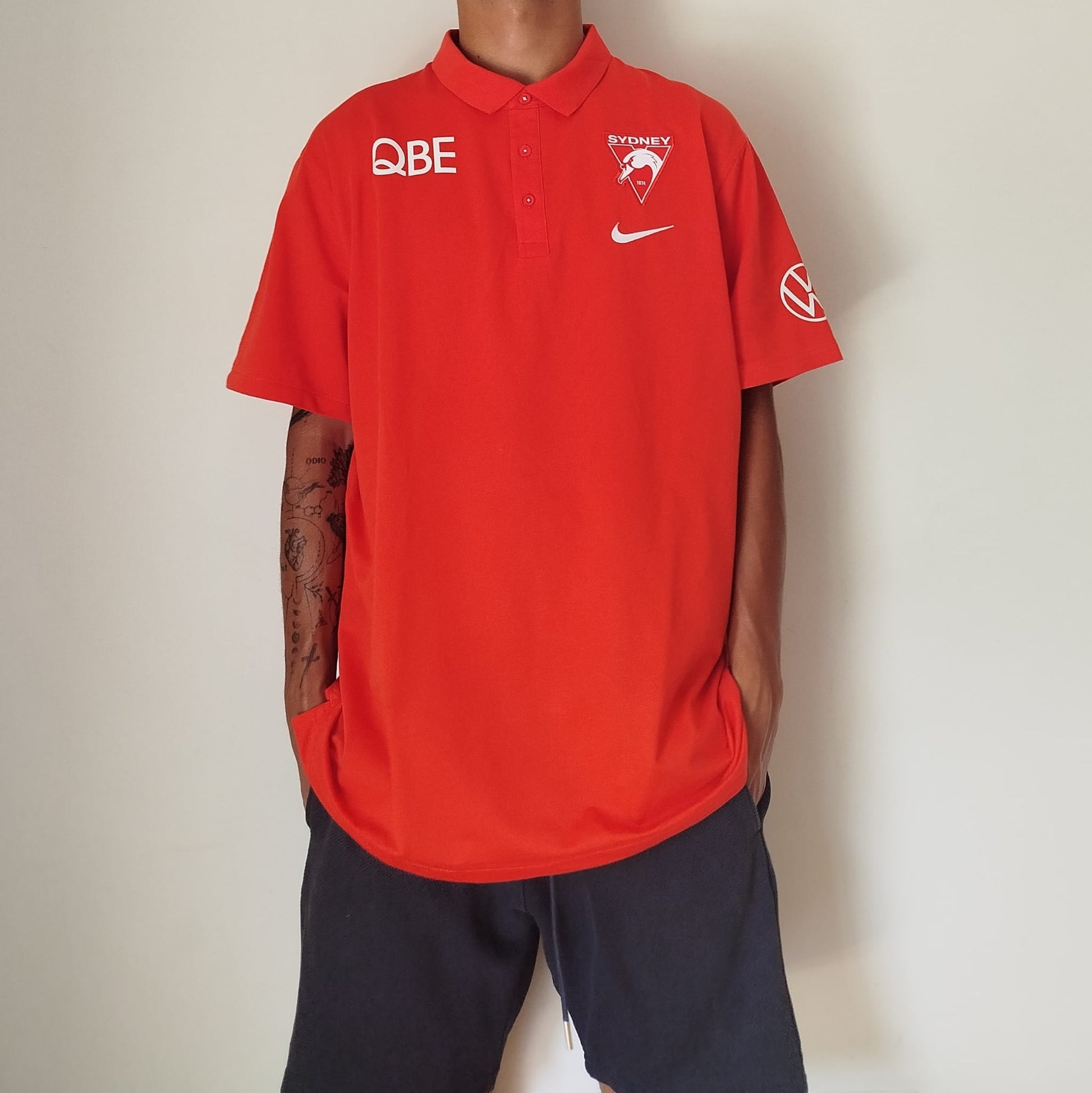 Polo Nike Sydney Swans Taglia XL da Uomo - Sportiva/Originale